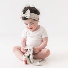 Bow Headband in Oat