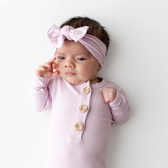 Knotted Gown with Bow Set in Thistle