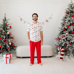 Men's Lounge Pants in Cardinal