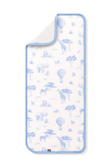 Burp Cloth in Toile Safari