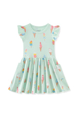 Pocket Dress in Mint Ice Cream