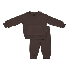 French Terry Jogger Set in Espresso