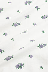 Pointelle Zippered Footie in Spray Rose