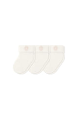 Baby 3-Pack Socks in Cloud