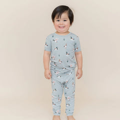 Short Sleeve with Pants Pajamas in Mallard Duck