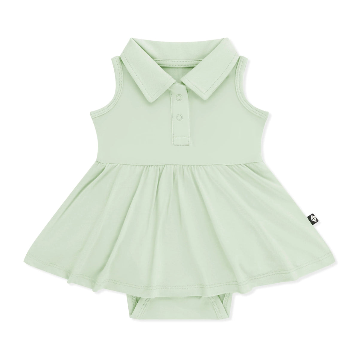 Polo Bodysuit Dress in Basil