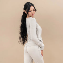 Women's Jogger Pajama Set in Oat