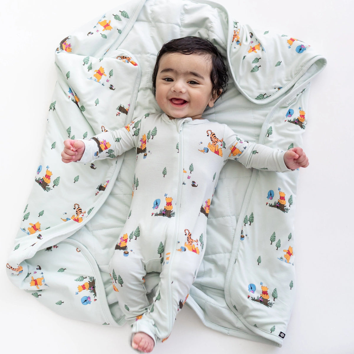Baby Blanket in Winnie the Pooh Hundred Acre Wood 1.0