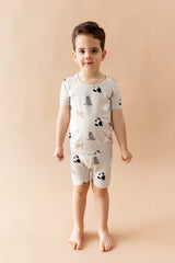 Short Sleeve Pajamas in Fluffy Cat