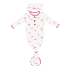 Knotted Gown with Bow Set in Bow