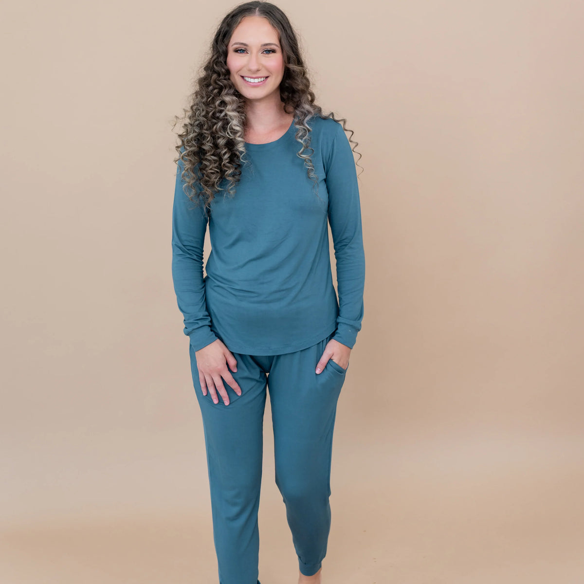 Women's Jogger Pajama Set in Atlantic