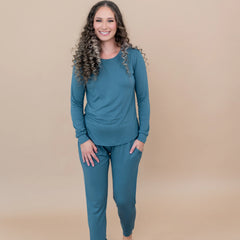 Women's Jogger Pajama Set in Atlantic