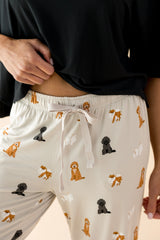 Women's Lounge Pants in Fluffy Dog
