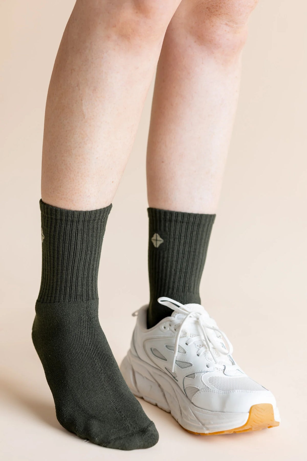 Adult Crew Socks in Fir