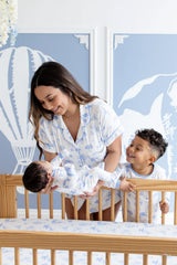 Crib Sheet in Toile Safari