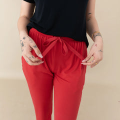Women's Jogger Pants in Cardinal