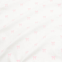 Pointelle Take Me Home Set with Cap in Sweet Pink Bow