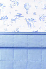 Toddler Blanket in Toile Safari 1.0