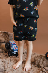 Short Sleeve Jogger Set in Monster Truck