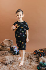 Short Sleeve Jogger Set in Monster Truck