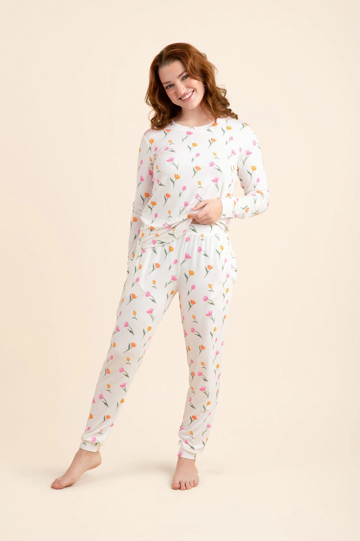 Women's Jogger Pajama Set in Tulip