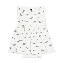 Pointelle Bodysuit Dress in Spray Rose
