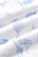 Oval Bassinet Sheet in Toile Safari