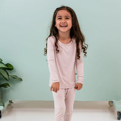 Long Sleeve Pajamas in Blush