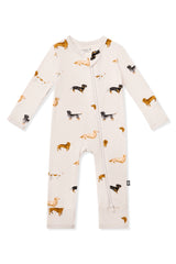 Zippered Romper in Dachshund