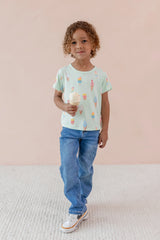 Toddler Basic Tee in Mint Ice Cream