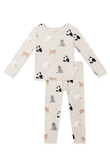 Long Sleeve Pajamas in Fluffy Cat